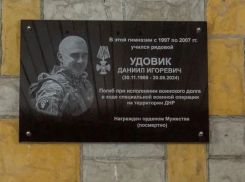 Мемориальную доску в честь героя СВО открыли в воронежской гимназии