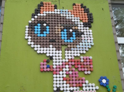 Крышечковый петушок и крышечковая кошечка: стены воронежского детсада украсили хендемейдом