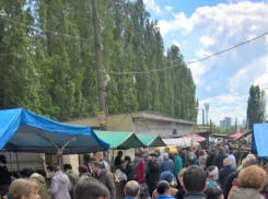 Безмасочный аншлаг устроили воронежцы на Птичьем рынке 