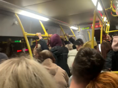 Автобус, поющий в унисон, возвращаясь с салюта, сняли на видео в Воронеже 