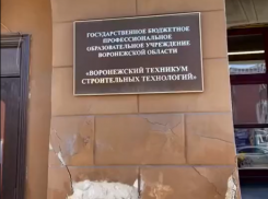 «Воронежский техникум строительных технологий» прославился на весь интернет разрушенным фасадом