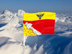 Флаг города Воронежа был недавно водружен на Северном полюсе