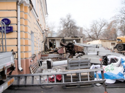 Кафе с антиправительственными баннерами снесли в центре Воронежа
