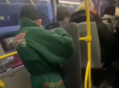 'Бой с тенью» попал на видео в воронежском автобусе