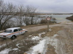 В Воронежской области паводком подтопило мост на реке Хопер