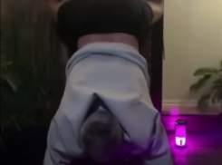 Тверком в стойке на руках похвастался эксперт моды Александр Рогов