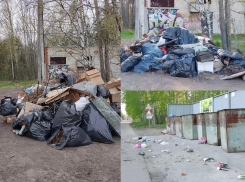 Мамы с колясками ходят возле стихийной свалки в Воронеже