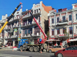 Обновление фонарей на проспекте Революции запечатлели в Воронеже