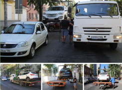 Опубликовано фото эвакуации машин с закрытыми или снятыми номерами в Воронеже