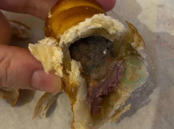 Сосиска в тесте с омерзительным содержимым попалась воронежцу в магазине
