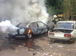 В Воронеже сгорела очередная иномарка