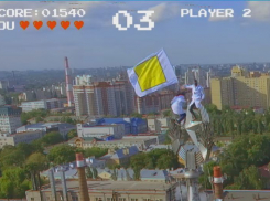 Флаг геймерского движения был установлен руферами на воронежской высотке