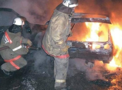 В Воронежской области сгорела Лада Самара