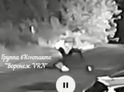 Ночное нападение незнакомца на девушку сняла камера около дома в Воронеже