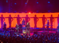 Медведь станцевал и спел о виски на концерте БИ-2 в Воронеже 