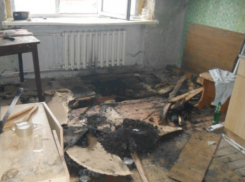 В Воронежской области на пожаре спасатели вывели из огня 3 человек