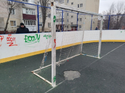 Острогожское поле для «грязного» футбола привлекло внимание воронежских общественников