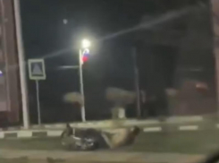 Ронял его, сам падал: тяжелая попытка украсть велосипед попала на видео в Воронежской области