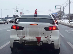 Мнимое похищение Деда Мороза продемонстрировал Mitsubishi в Воронеже