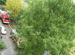 После удара молнии загорелась проводка в воронежской многоэтажке 