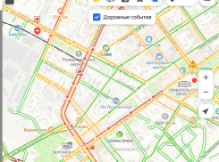 Мощная пробка парализовала движение в центре Воронежа