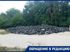 Оказалась незаконной: воронежец обратил внимание на свалку покрышек возле Хлебзавода 
