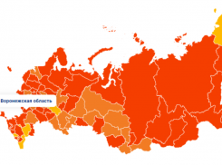 Коронавирусная карта России: Воронежская область выпала из десятки регионов-лидеров по COVID-19
