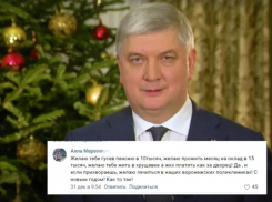 Пожелание губернатору Гусеву прожить на зарплату в 15 тысяч стало самым популярным комментарием
