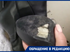 Девушка показала, что стало с сапогами после прогулки по обработанному от снега центру Воронежа