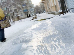 В Воронеже с начала зимы 552 человека упали на гололеде