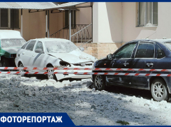 Опубликовано фото с места попадания БПЛА в жилой дом в Воронеже 