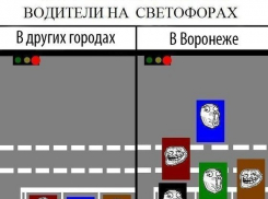 Горожанам показали, как останавливаются на светофорах в Воронеже и в других городах 