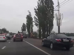 Неработающая выделенка стала лайфхаком для объезда пробки в Воронеже