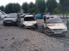 Ночью в Воронеже мощный пожар уничтожил Ford Focus