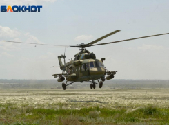 Военный вертолет аварийно сел в Воронежской области 