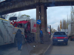 В Воронеже в ДТП на Левом берегу пострадал водитель «МАНа»