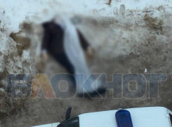 Труп на остановке сняли очевидцы в центре Воронежа