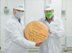 Огромной сырной головой похвастался на фото воронежский губернатор Гусев