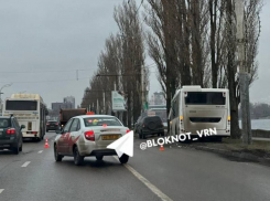 Автобус едва не свалился в водохранилище в Воронеже