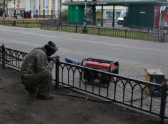 Воронежский сквер, пострадавший от «архитектурного бандитизма», начали благоустраивать