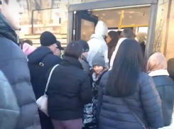 Человеческие пробки на остановках спровоцировали давку в воронежских автобусах 