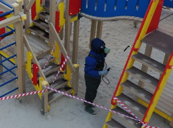 Санитарную обработку от коронавируса показали на видео под Воронежем