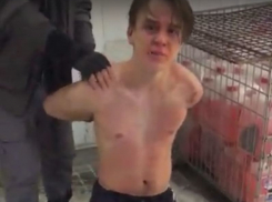 На видео попал полуголый неадекват под наркотиками на воронежской заправке