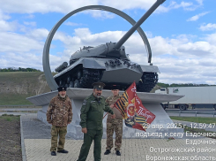 Памятник с советским танком окрасили «под немца» в Воронежской области 