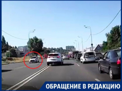 Лихач рискнул правами на глазах у ДПС в Воронеже