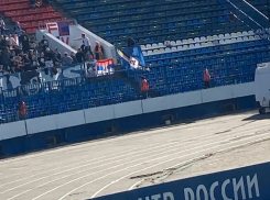 Флаг братской Сербии заметили на победном матче «Факела» в Воронеже