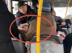 Обезвреживание пассажира с ножом сняли в воронежском автобусе  