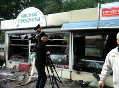 В Воронеже магазин мяса сгорел на улице Южно-Моравская