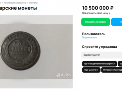 Царскую монету продают за баснословную сумму в Воронеже 