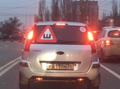 Гигантский знак «Шипы» на машине сфотографировали в Воронеже